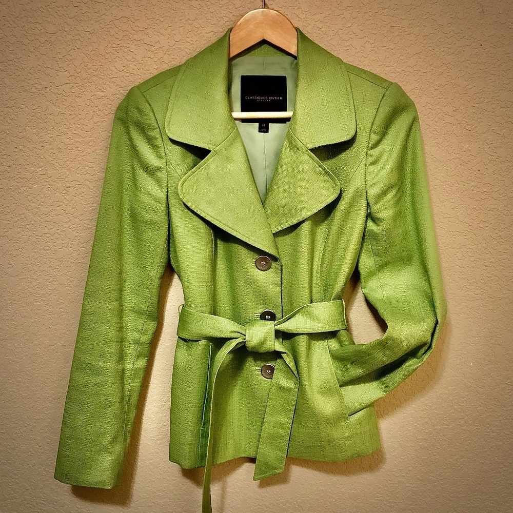 Classiques Entier Lime Green Jacket Sz XS